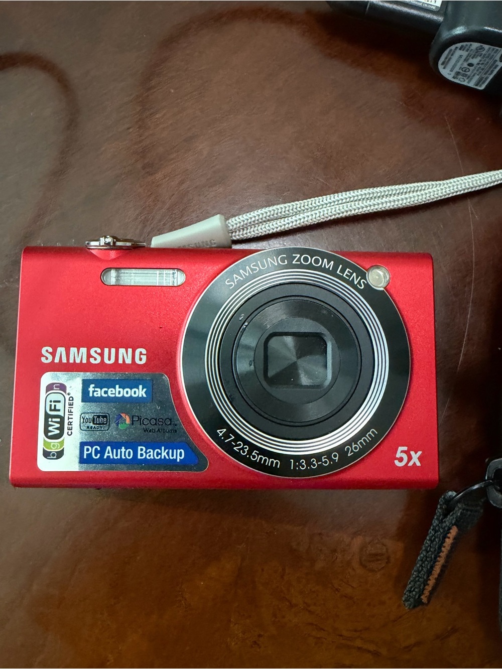 Samsung SH100 Red Compact Digital Camera - 5x Zoom